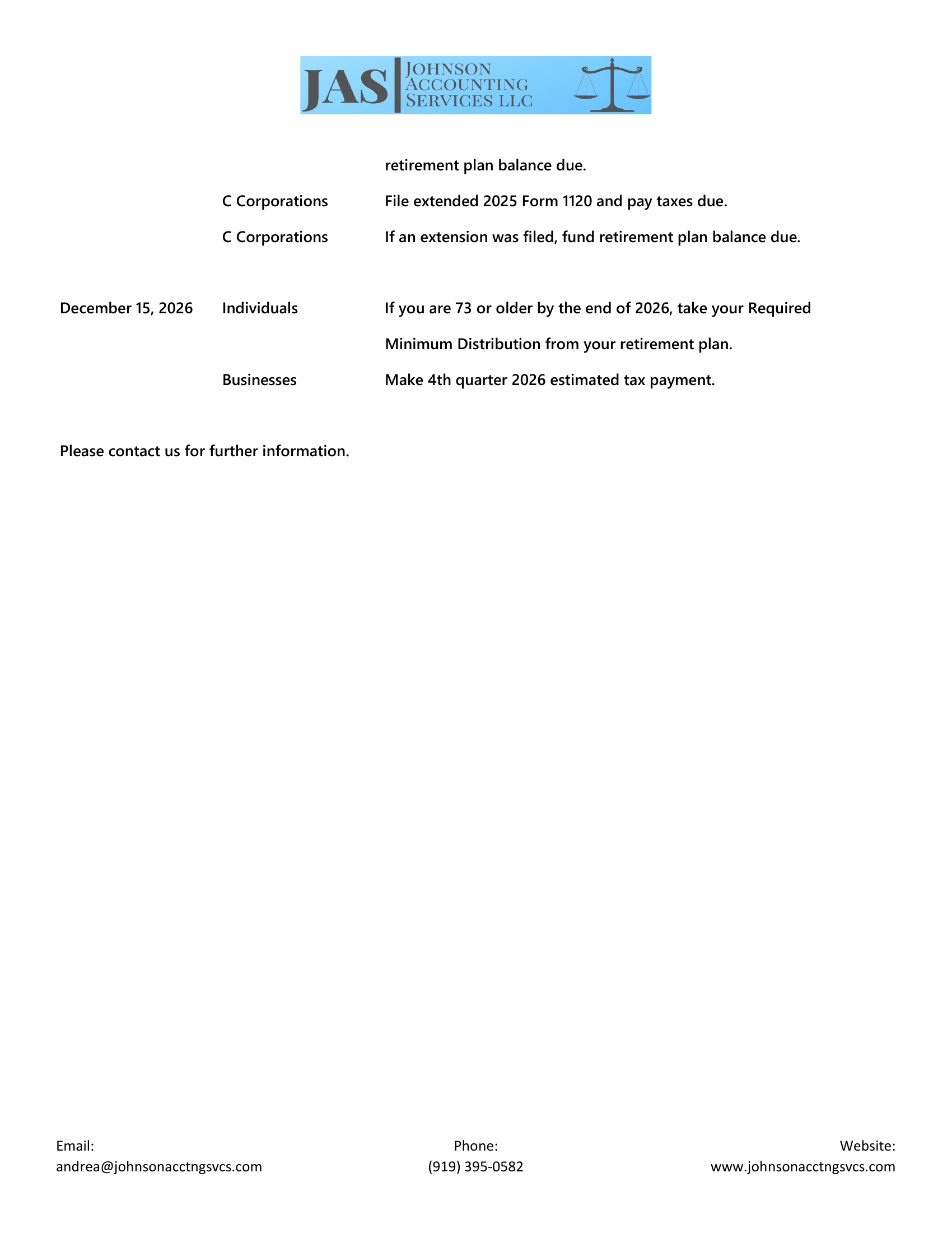 Tax Deadline Dates 2026 — page 3
