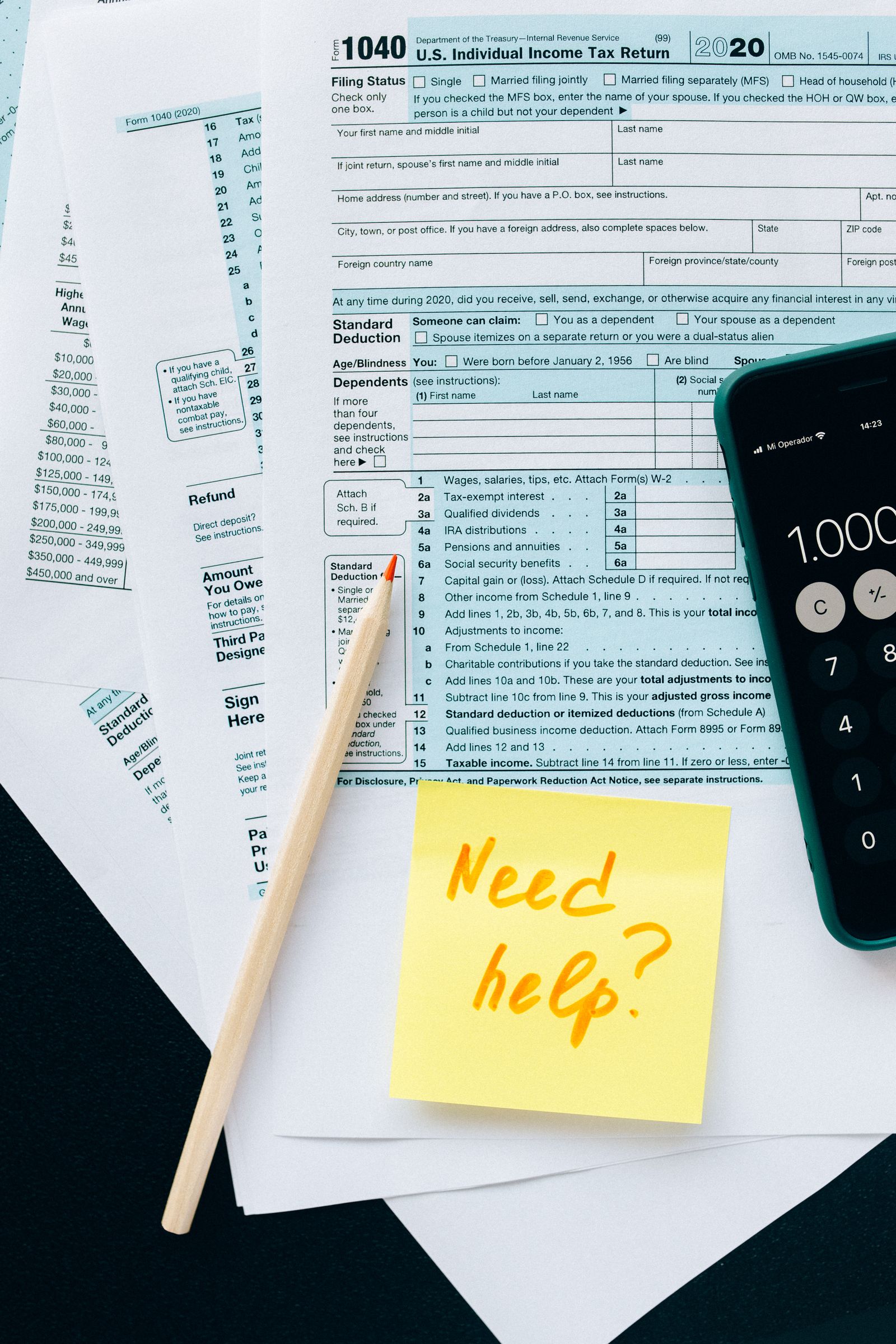 Income tax return documents being prepared, coming soon to Johnson Accounting Services LLC