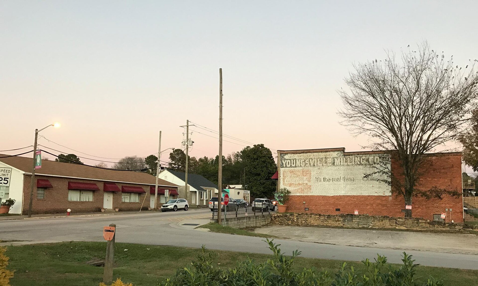 Main street in Youngsville, North Carolina